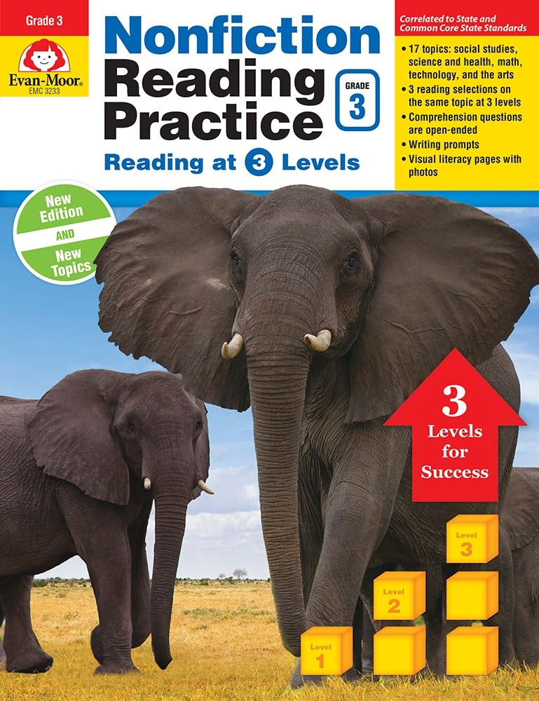Book cover for Nonfiction Reading Practice, Grade 3 Teacher Resource