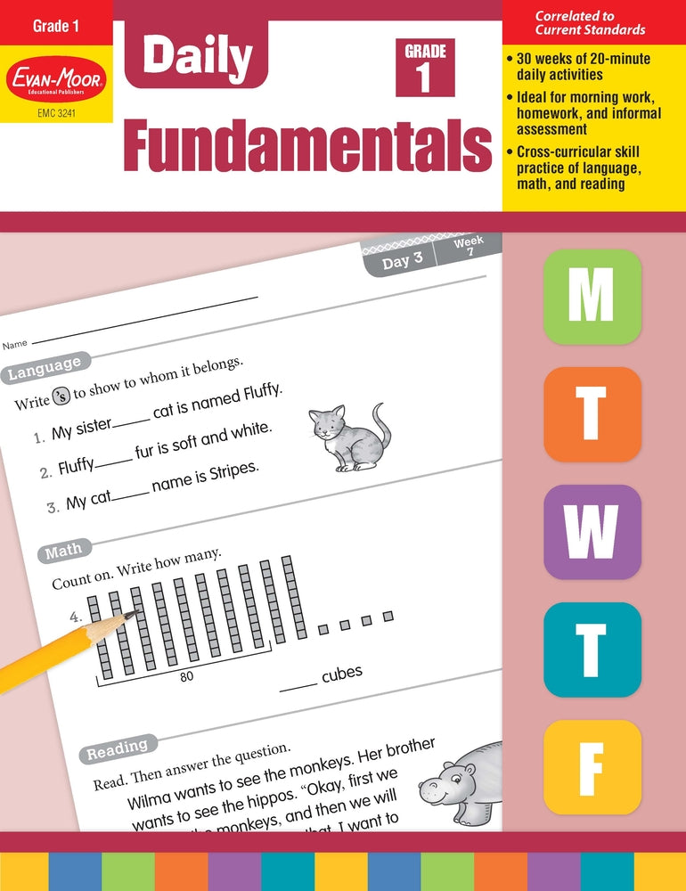 Book cover for Daily Fundamentals, Grade 1 Teacher Edition