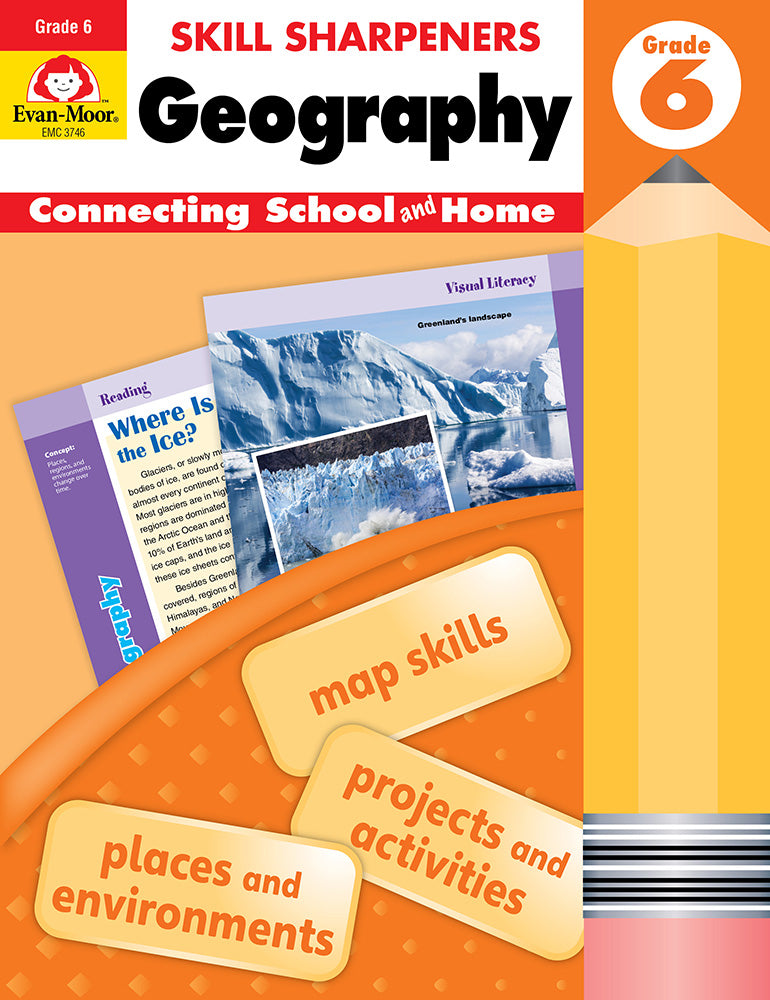 Book cover for Skill Sharpeners: Geography, Grade 6 Workbook