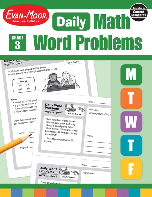 Daily Word Math Problem 3 Daily Word Problems Math, Grade 3 Teacher Edition (Teacher) – Allstora