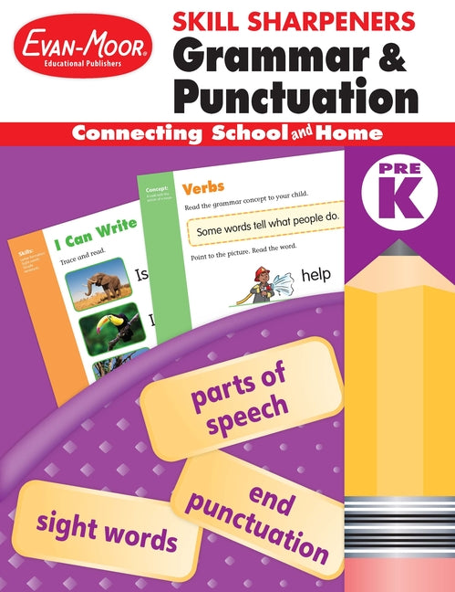 Book cover for Skill Sharpeners: Grammar & Punctuation, Prek Workbook