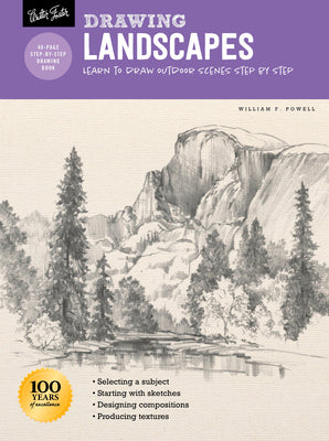 Book cover for Drawing: Landscapes with William F. Powell: Learn to Draw Outdoor Scenes Step by Step