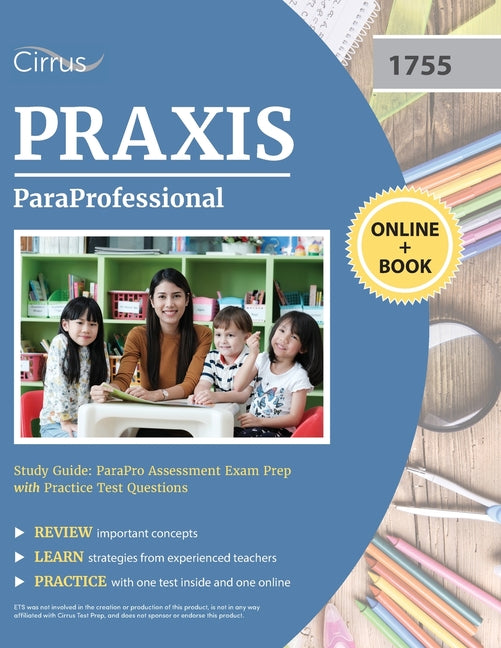 Book cover for ParaProfessional Study Guide: ParaPro Assessment Exam Prep with Practice Test Questions