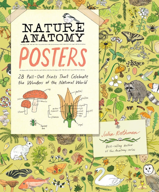 Book cover for Nature Anatomy Posters: 28 Pull-Out Prints That Celebrate the Wonders of the Natural World