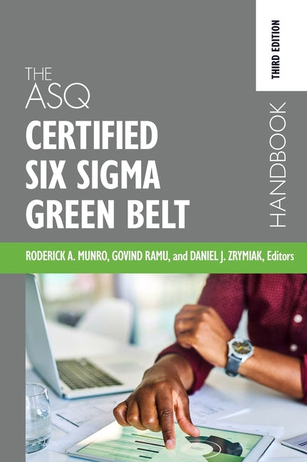 Book cover for ASQ Certified Six Sigma Green Belt Handbook