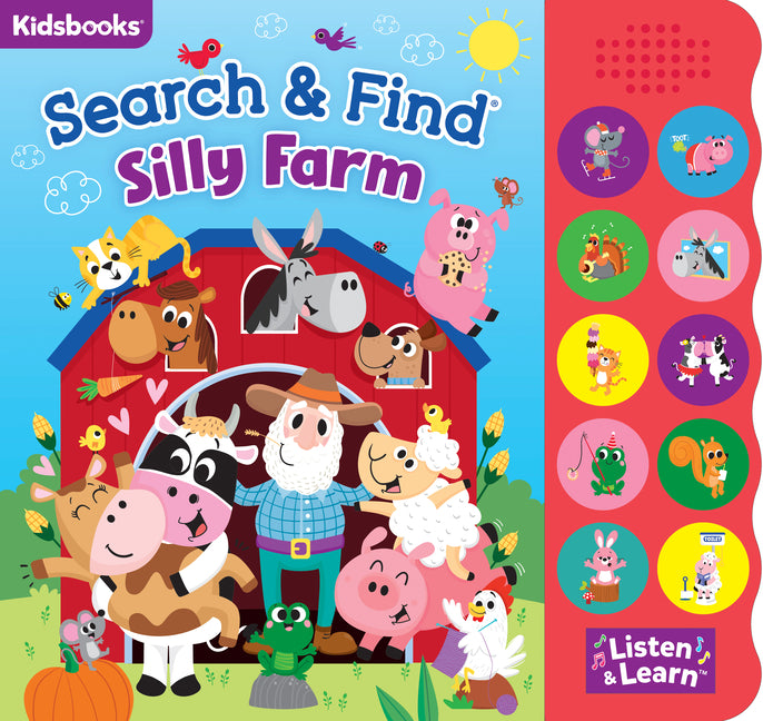 Book cover for Search & Find: Silly Farm (10-Button Sound Book) [With Battery]