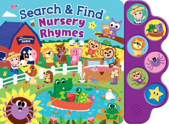 Book cover for Search & Find Nursery Rhymes 6 Button Sound Book: 6 Button Sound Book [With Battery]