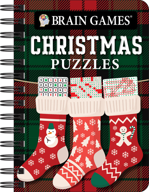 Book cover for Brain Games - To Go - Christmas Puzzles (Stocking Cover): Volume 3