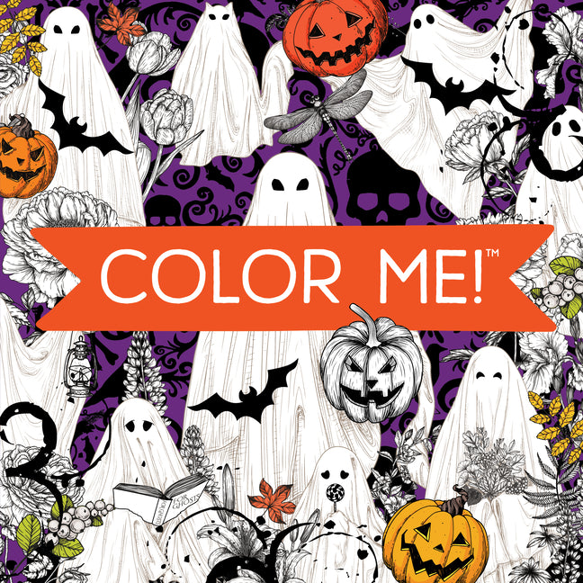 Book cover for Color Me! Halloween (Spooky Images of Witches, Ghosts, Haunted Houses, and More - With Quotes!) (Keepsake Coloring Books)