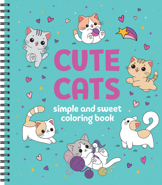 Book cover for Simple and Sweet Coloring Book: Cute Cats