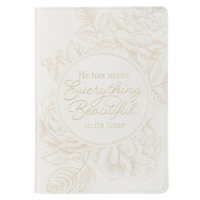 Book cover for Journal Classic Ivory Everything Beautiful Ecc. 3:11