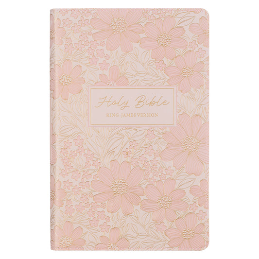 Book cover for KJV Bible Deluxe Gift Faux Leather, Pink