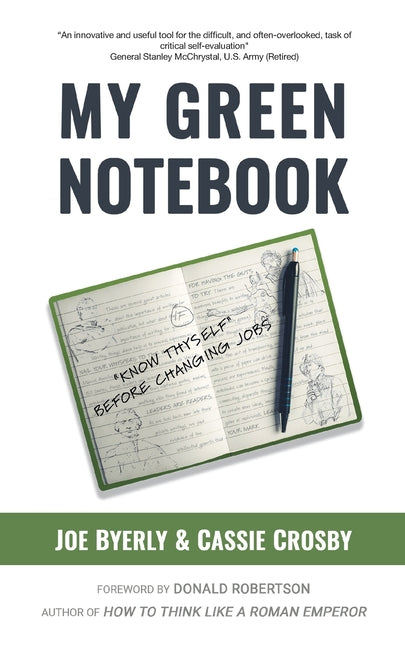 Book cover for My Green Notebook: "Know Thyself" Before Changing Jobs