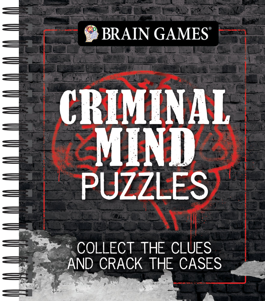Book cover for Brain Games - Criminal Mind Puzzles: Collect the Clues and Crack the Cases
