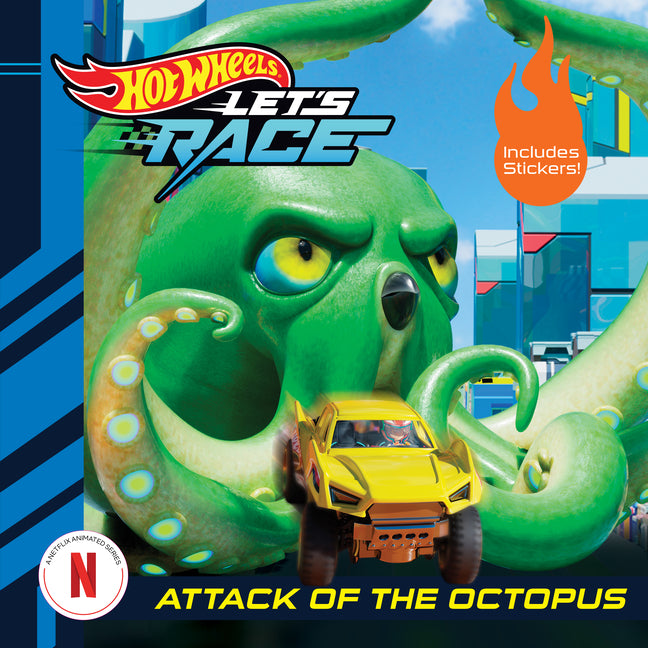 Book cover for Hot Wheels Let's Race: Attack of the Giant Octopus