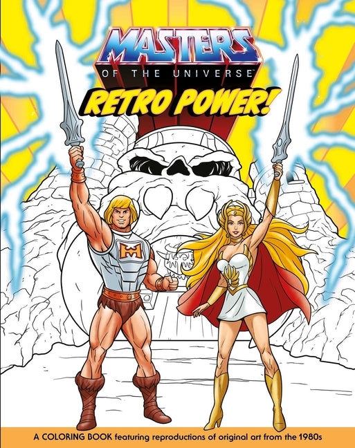 Book cover for Masters of the Universe: Retro Power! Coloring Book