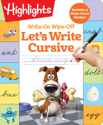 Book cover for Write-On Wipe-Off Let's Write Cursive