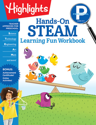 Book cover for Preschool Hands-On Steam Learning Fun Workbook