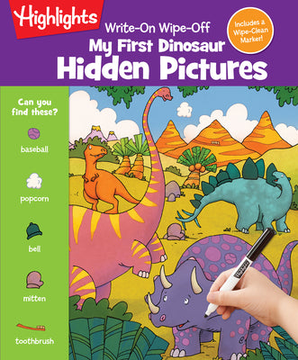 Book cover for Write-On Wipe-Off My First Dinosaur Hidden Pictures