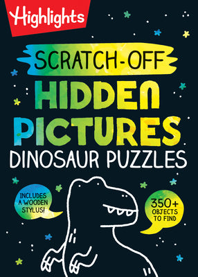 Book cover for Scratch-Off Hidden Pictures Dinosaur Puzzles