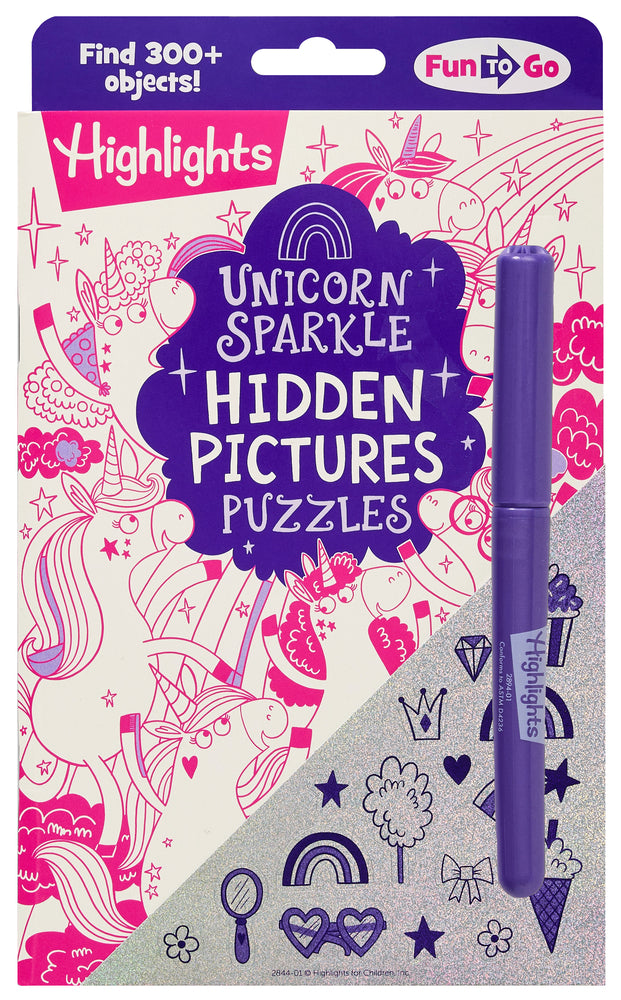 Book cover for Unicorn Sparkle Hidden Pictures Puzzles