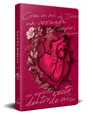 Book cover for Biblia Reina Valera 1960 Letra Grande, Tapa Dura, Tamaño Manual Corazón (Rosada) / Spanish Bible Rvr 1960. Handy Size, Large Print, Hardcover, Pink