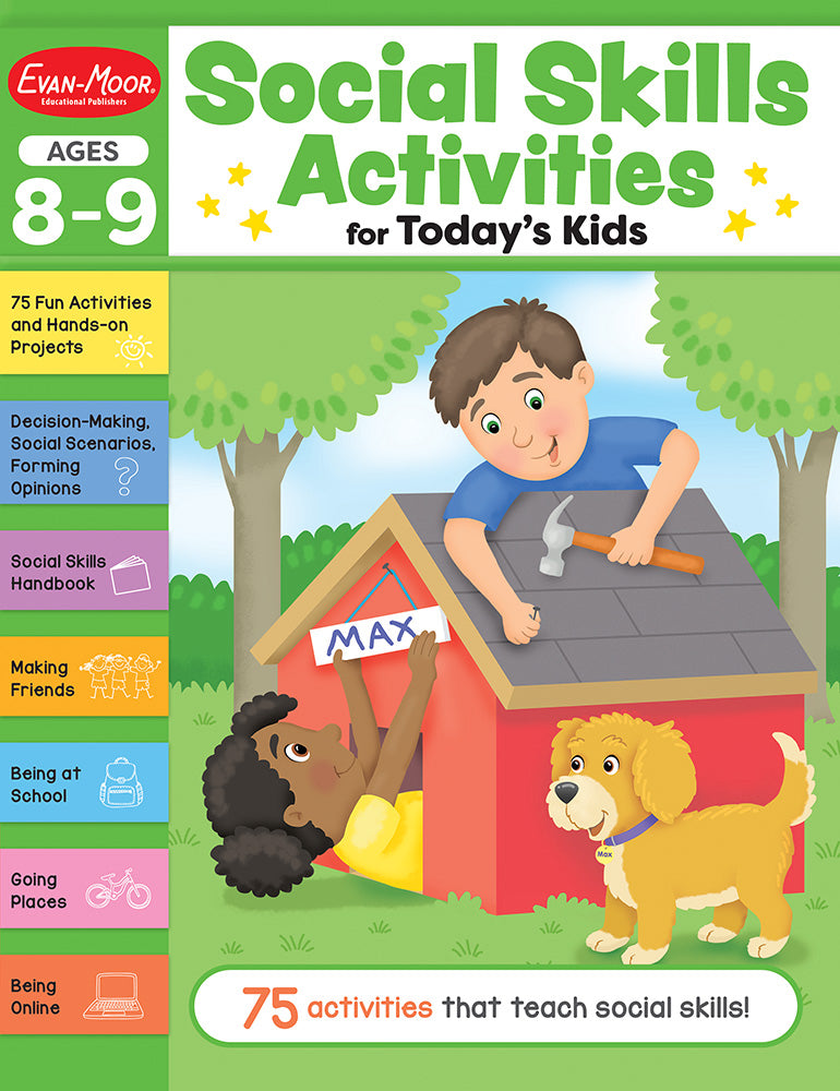 Book cover for Social Skills Activities for Today's Kids, Ages 8 - 9 Workbook