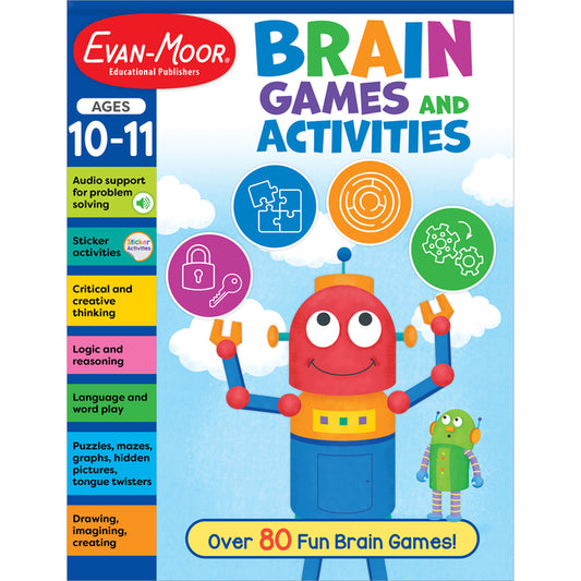 Book cover for Brain Games and Activities, Ages 10-11