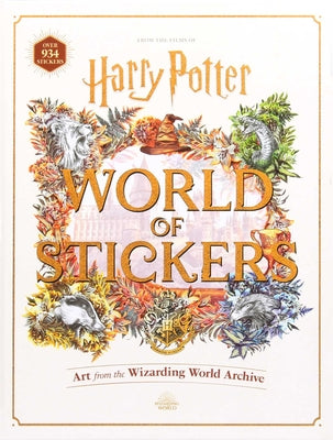 Book cover for Harry Potter World of Stickers: Art from the Wizarding World Archive