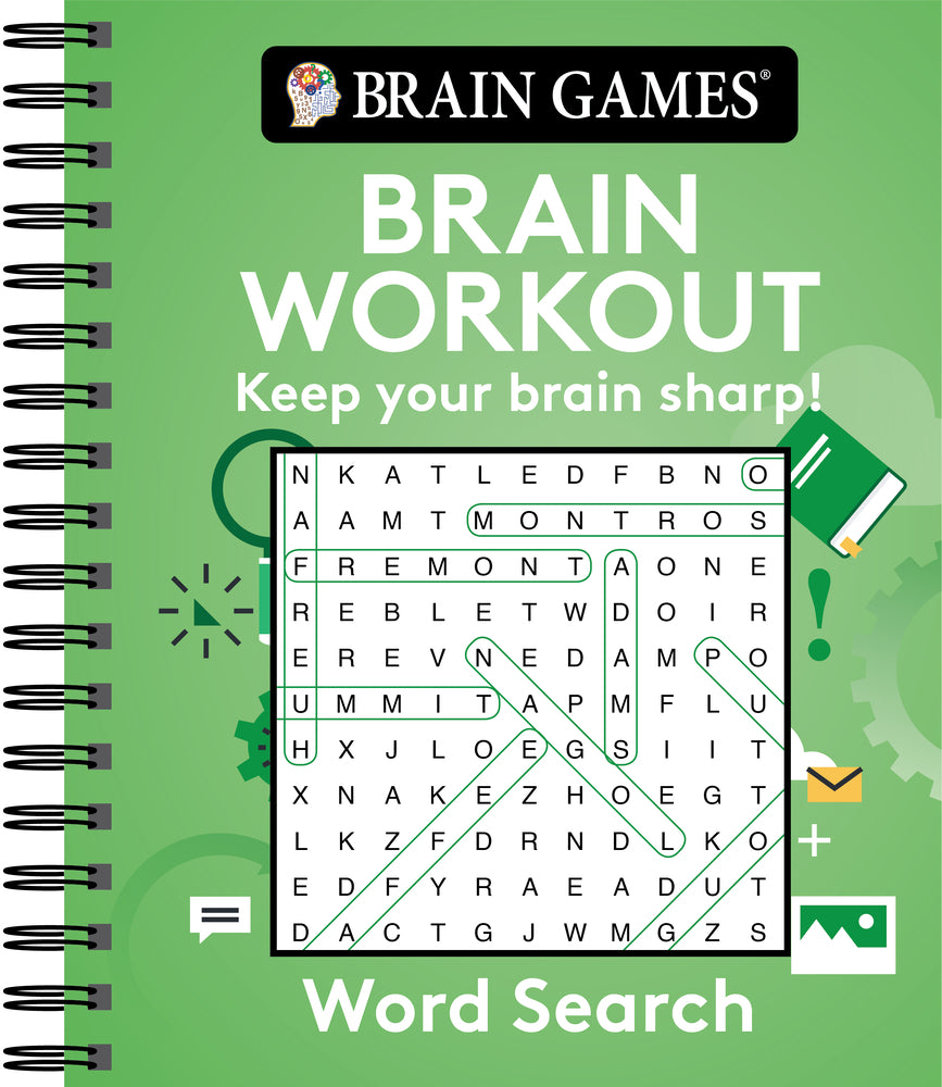 Book cover for Brain Games - Brain Workout: Word Search
