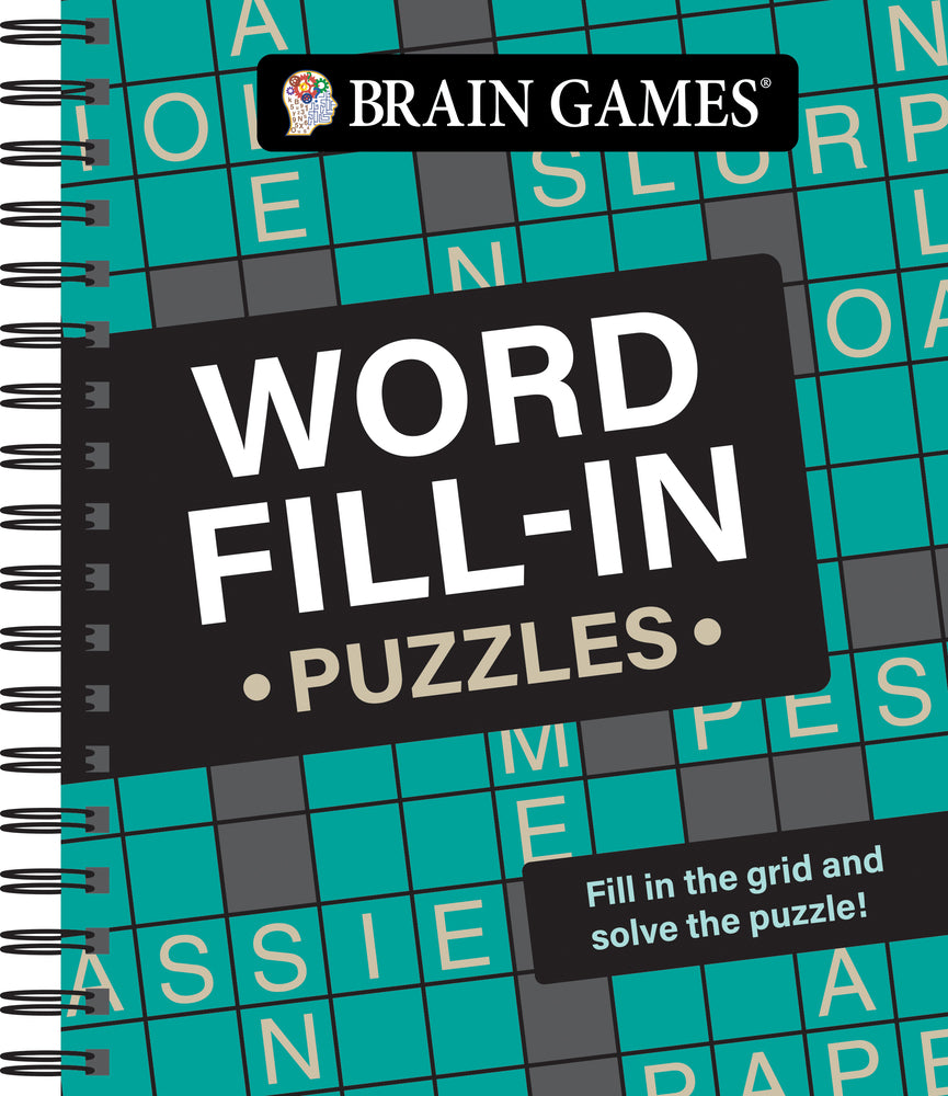 Book cover for Brain Games - Word Fill-In Puzzles