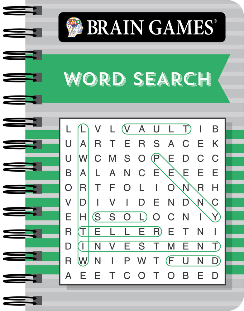Book cover for Brain Games - To Go - Word Search (Green)