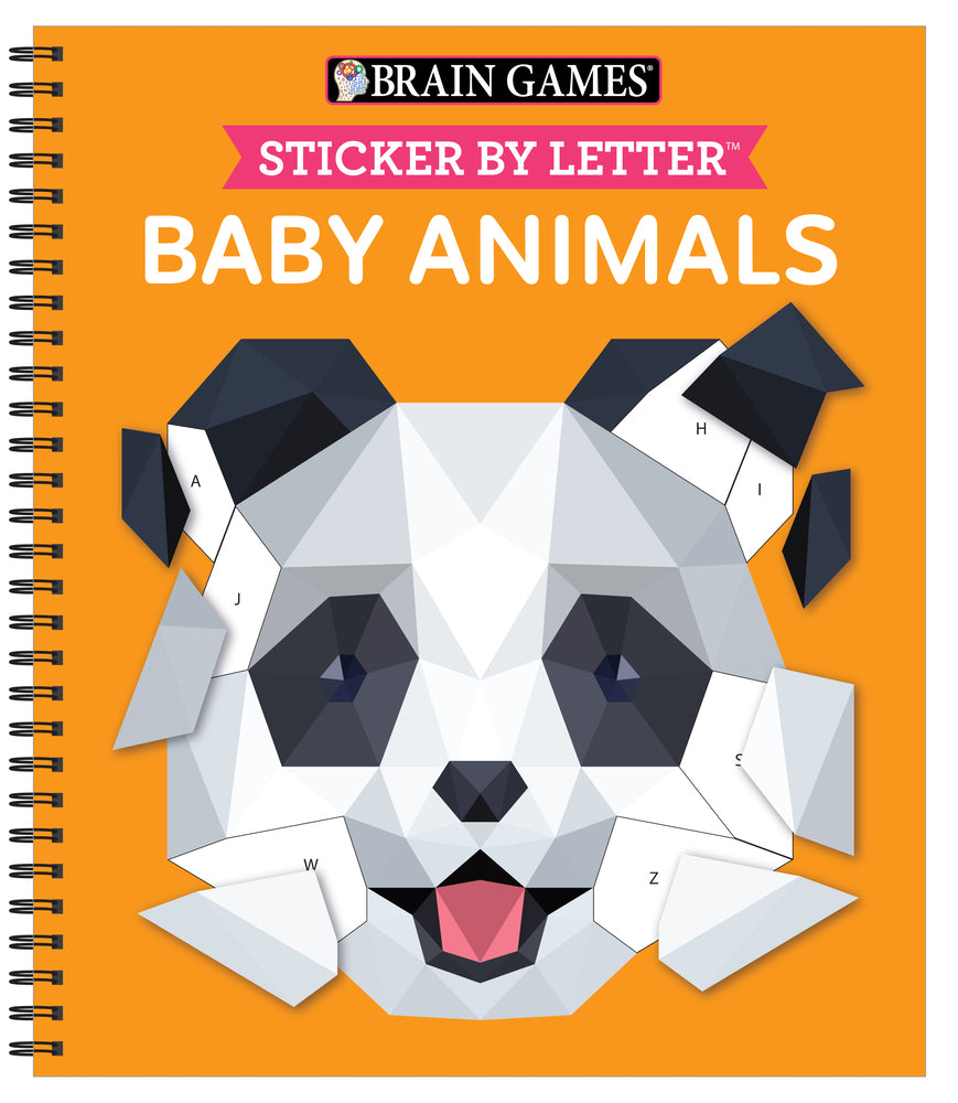 Book cover for Brain Games - Sticker by Letter: Baby Animals
