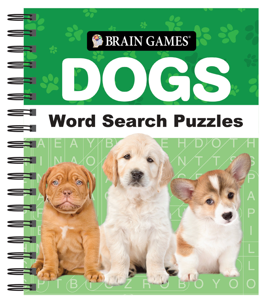 Book cover for Brain Games - Dogs Word Search Puzzles