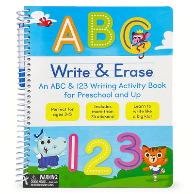 Book cover for Write & Erase ABC and 123