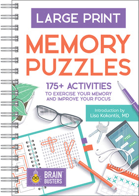 Book cover for Large Print Memory Puzzles