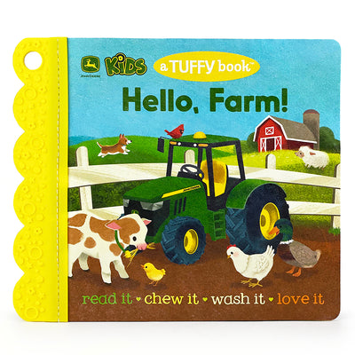 Book cover for John Deere Kids Hello, Farm! (a Tuffy Book)