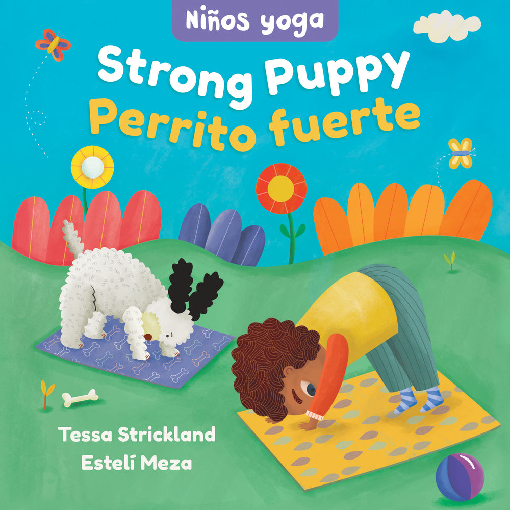 Book cover for Yoga Tots: Strong Puppy / Niños Yoga: Perrito Fuerte