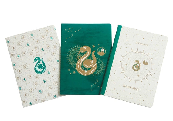 Book cover for Harry Potter: Slytherin Constellation Sewn Notebook Collection (Set of 3)