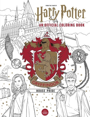 Book cover for Harry Potter: Gryffindor House Pride: The Official Coloring Book: (Gifts Books for Harry Potter Fans, Adult Coloring Books)