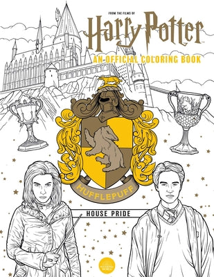 Book cover for Harry Potter: Hufflepuff House Pride: The Official Coloring Book: (Gifts Books for Harry Potter Fans, Adult Coloring Books)