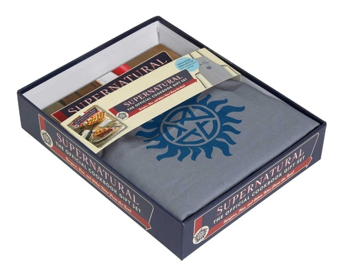 Book cover for Supernatural: The Official Cookbook Gift Set Edition: Burgers, Pies, and Other Bites from the Road [With Apron]