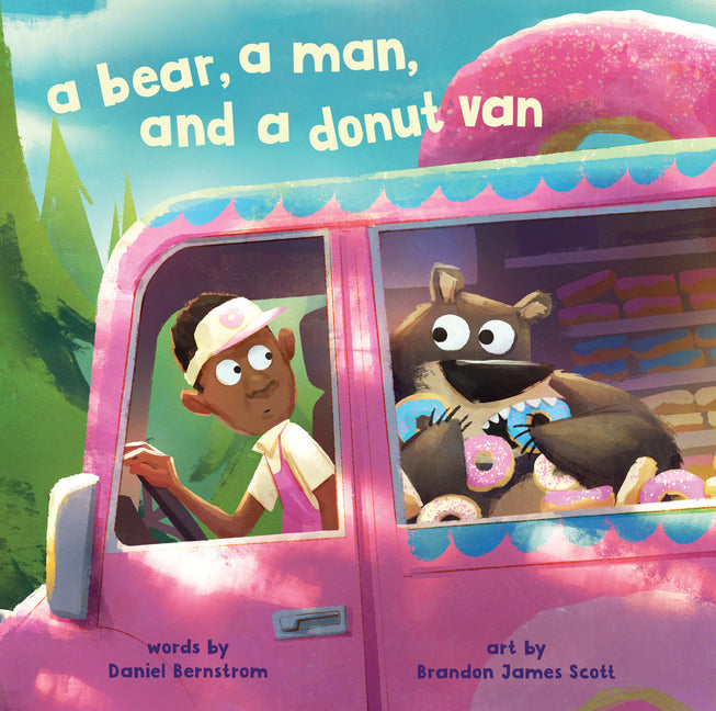 Book cover for Bear, a Man, and a Donut Van