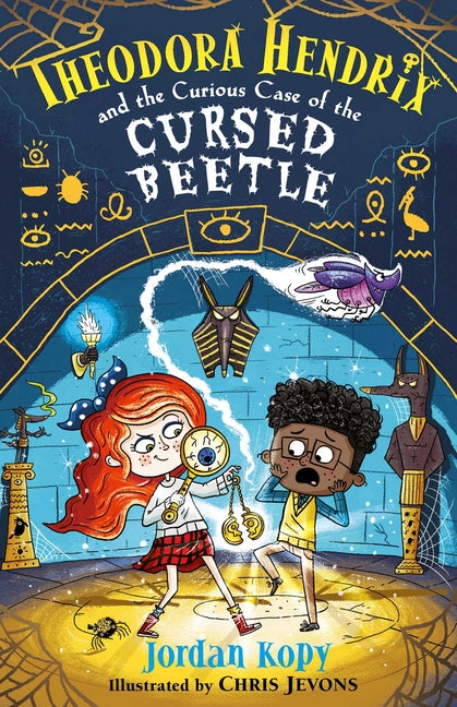 Book cover for Theodora Hendrix and the Curious Case of the Cursed Beetle