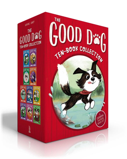 Book cover for The Good Dog Ten-Book Collection (Boxed Set): Home Is Where the Heart Is; Raised in a Barn; Herd You Loud and Clear; Fireworks Night; The Swimming Hol