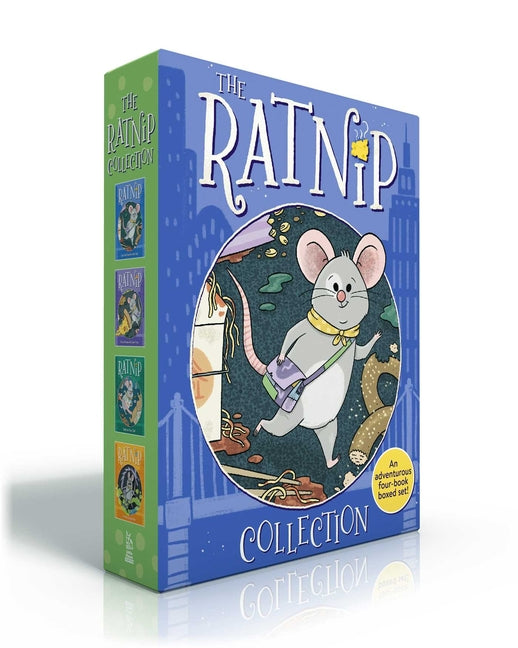 Book cover for Ratnip Collection (Boxed Set): Lost and Found in the City; Pizza Dreams Do Come True; Right on Your Tail!; Scaredy-Rat (Boxed Set)