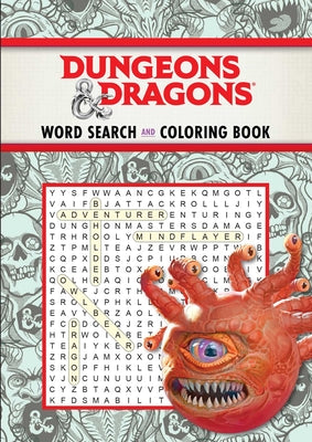 Book cover for Dungeons & Dragons Word Search and Coloring