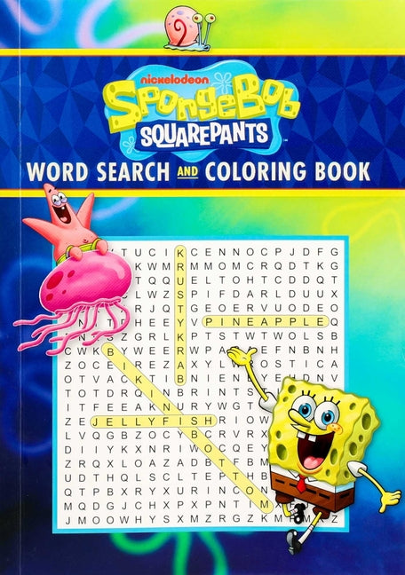 Book cover for Spongebob Squarepants Word Search and Coloring Book