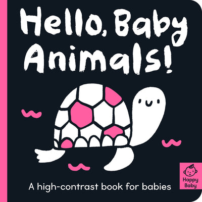 Book cover for Hello Baby Animals!: A High-Contrast Book for Babies