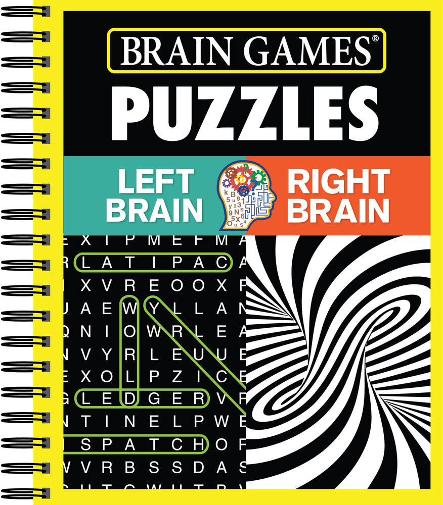 Book cover for Brain Games - Puzzles: Left Brain Right Brain